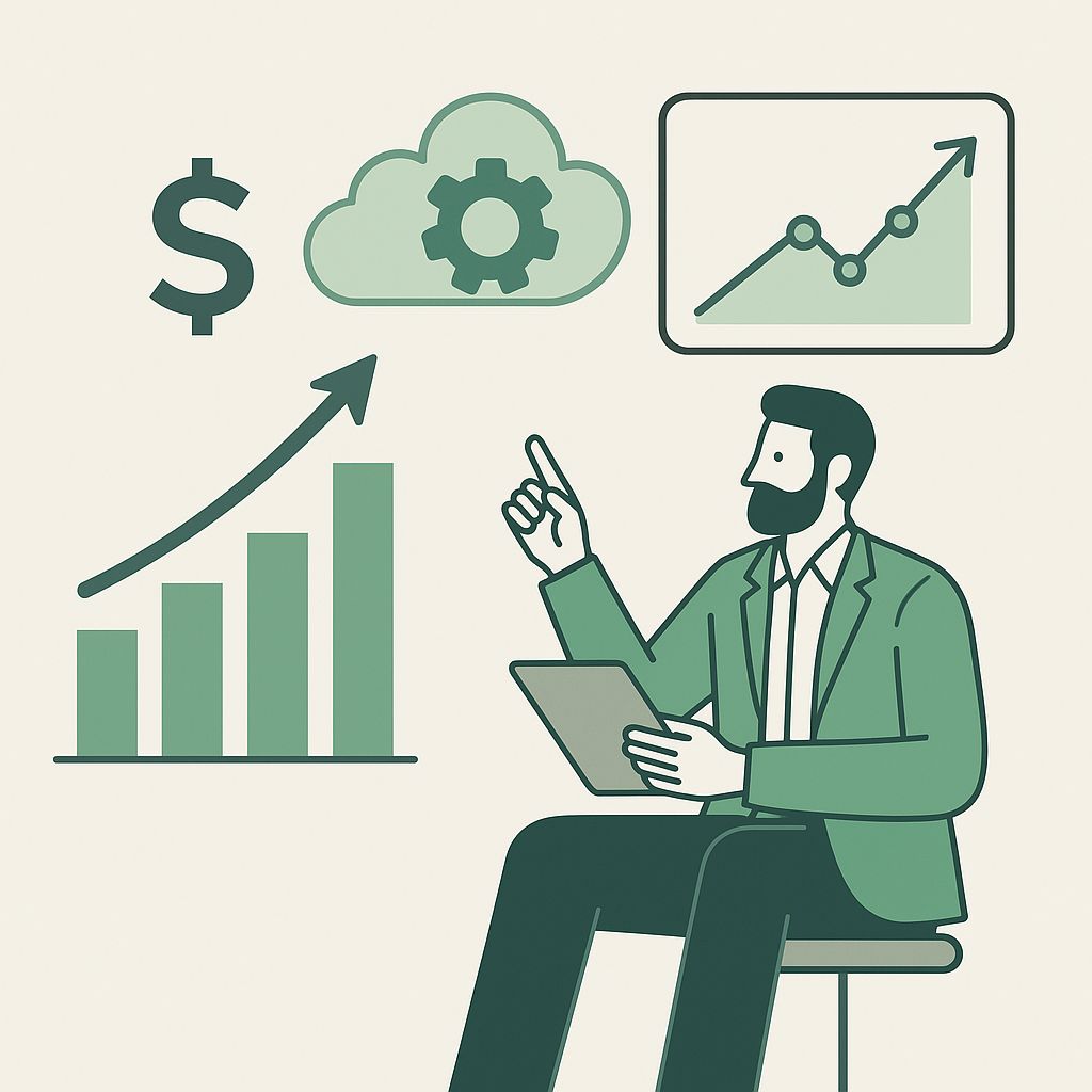 Visualizing financial growth through technology
