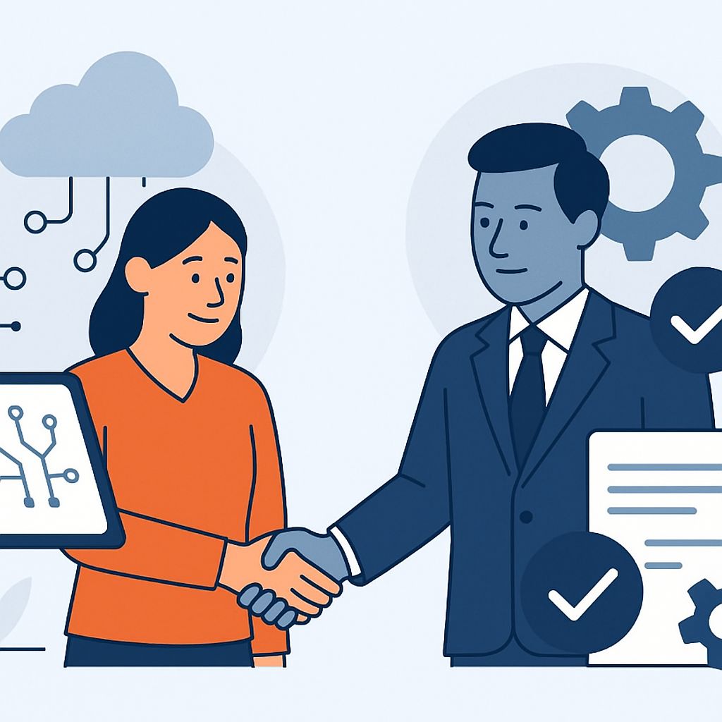 AI-powered accounts payable handshake moment