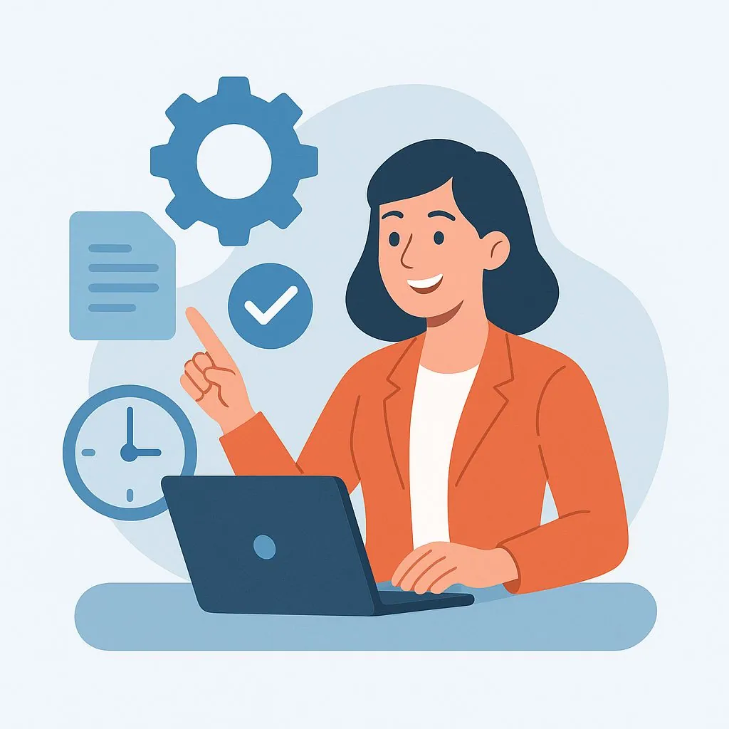 Happy user setting up approval workflow