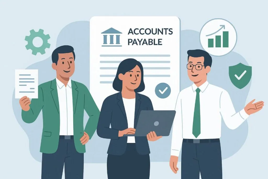 Professionals analyzing automated financial processes