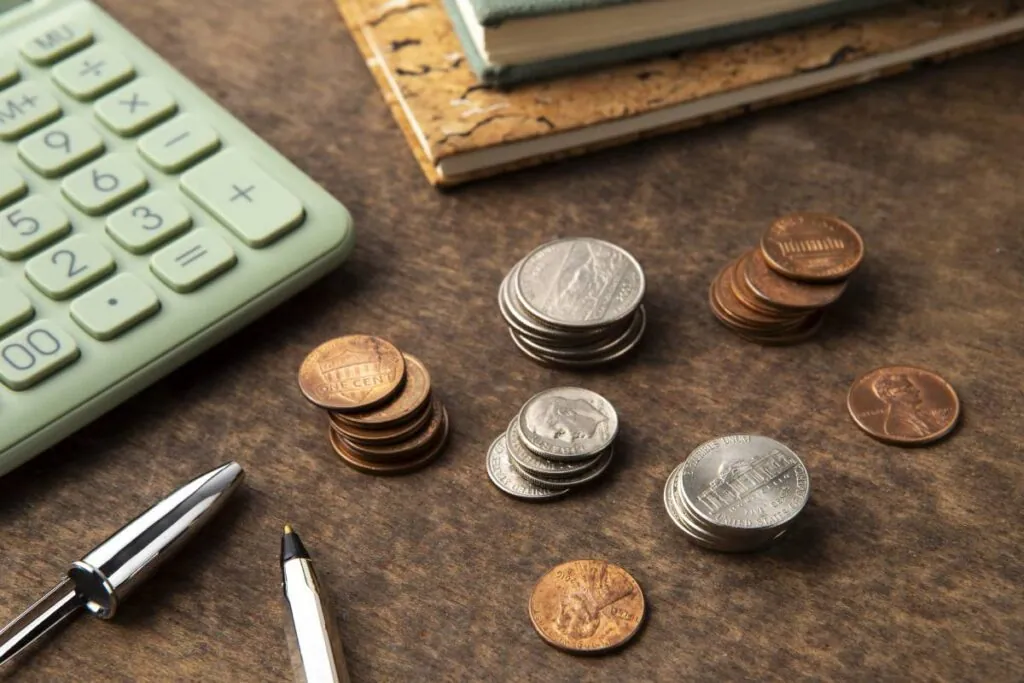 close-up-coins-table