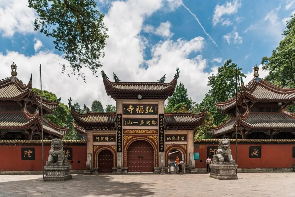 Entrance gate of a traditional Chinese temple