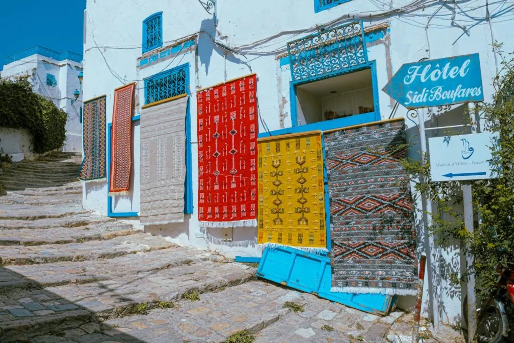 Landscape from Sidi Bou Said Market Tunisia