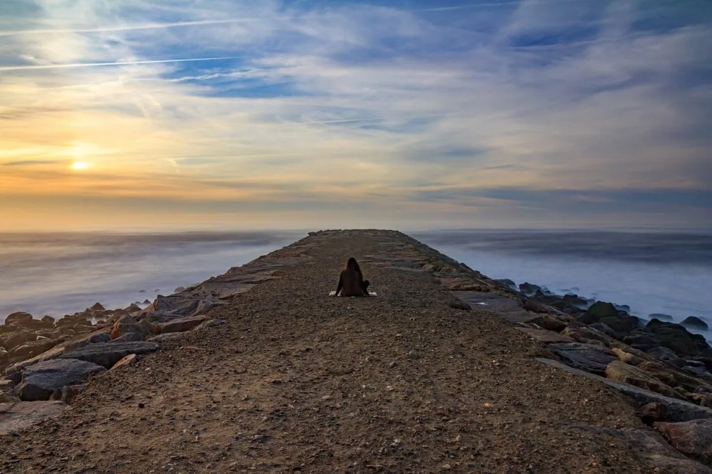 sunset, aveiro, meditation