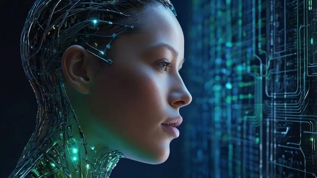 ai generated, woman, technology